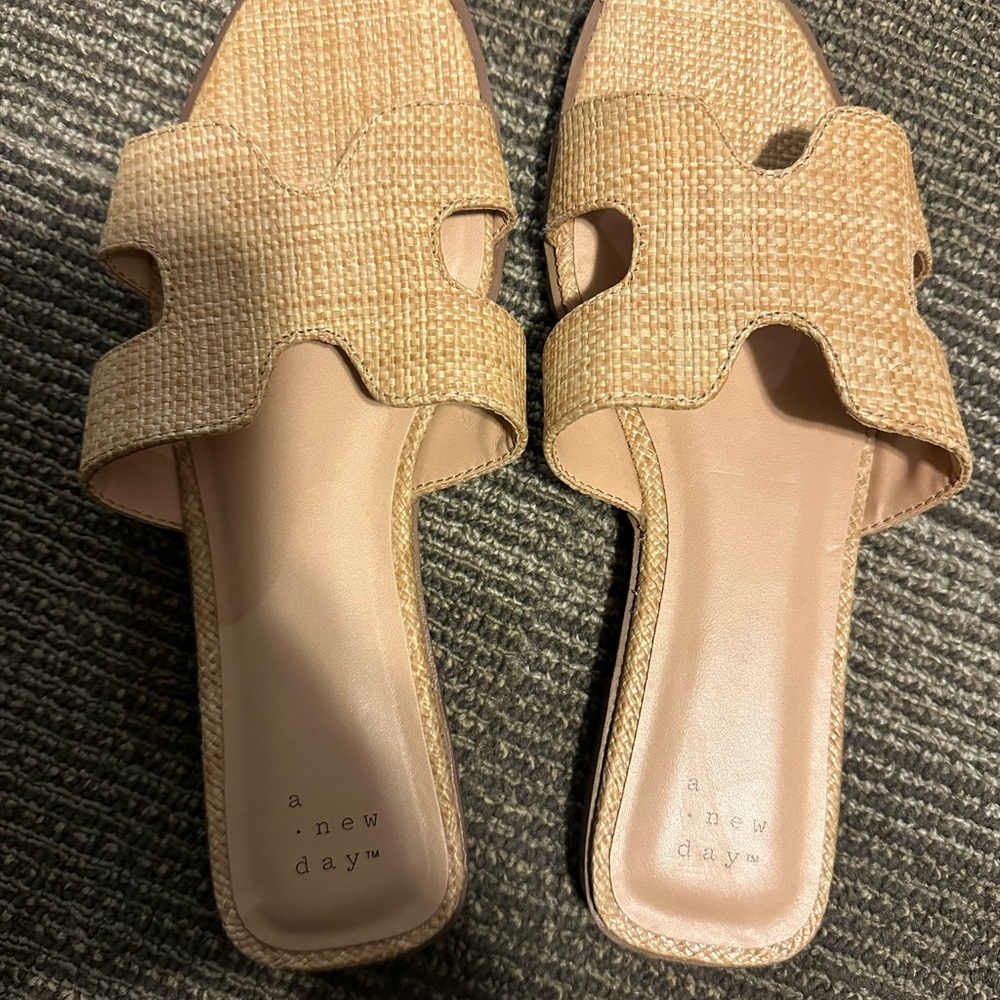 A New Day (Target) Women's Tan Slide Sandals